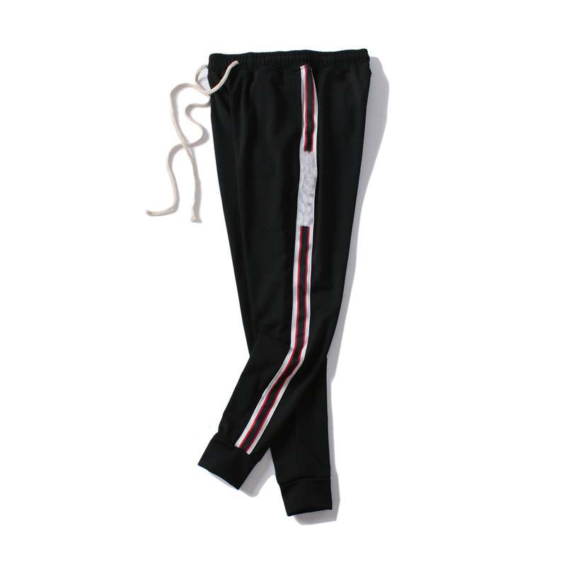 Stretch elastic Mens Jogger Pants New Branded Drawstring Sports Pants Fashion Side Stripe Fashion Designer Joggers Casual Wear, Black
Stretch elastic Mens Jogger Pants New Branded Drawstring Sports Pants Fashion Side Stripe Fashion Designer Joggers Casual Wear, Black