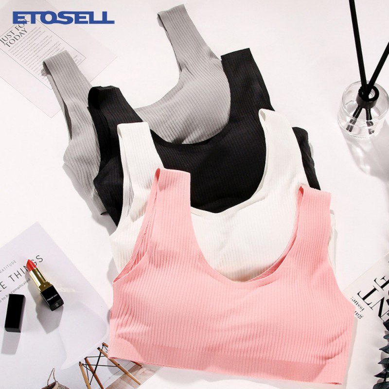 Rib Fabric Bras for Women 92% Cotton Comfy Elastic Solid Color Padded Soft Fitness Night Crop Tank Bra Lingerie bh brasier mujer, Grey
Rib Fabric Bras for Women 92% Cotton Comfy Elastic Solid Color Padded Soft Fitness Night Crop Tank Bra Lingerie bh brasier mujer, Grey