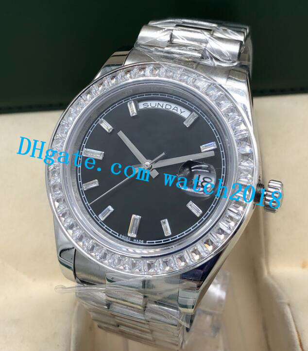 11 Style Luxury Men Watch PLATINUM 41mm Ice Blue Diamond Bezel /Dial 228396 Automatic Movement Sapphire Luminous Fashion Men's Watches Wristwatch