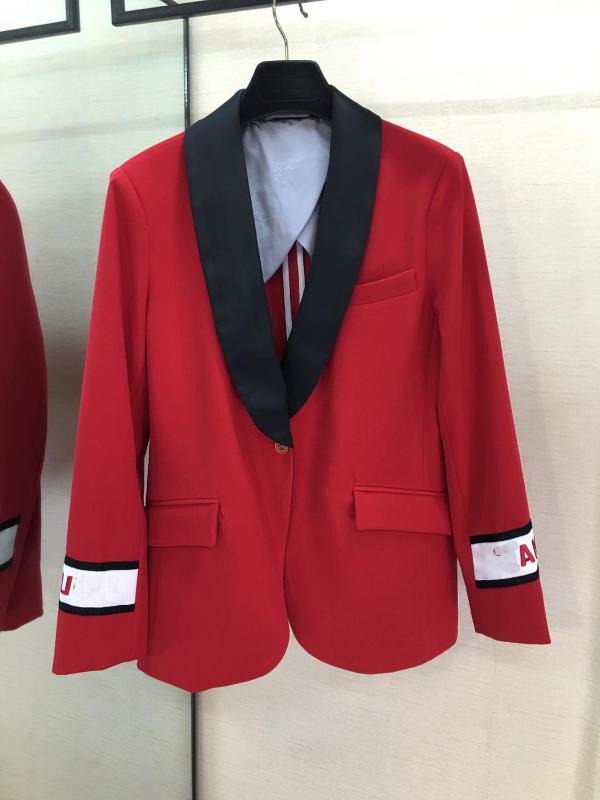 High Quality Red Jacket Women 2020 Autumn Winter Runway Fashion Long Sleeve Embroidery Letter Women Coat, As pic
High Quality Red Jacket Women 2020 Autumn Winter Runway Fashion Long Sleeve Embroidery Letter Women Coat, As pic