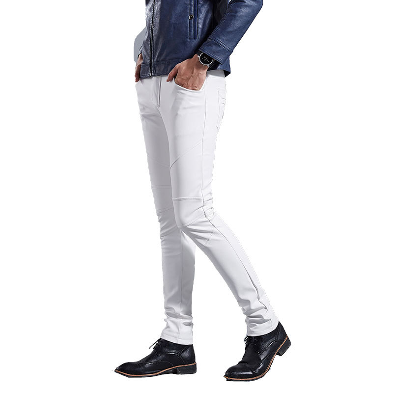 In the spring of 2020 foot men's cultivate one's morality pants stretch leather pants youth fashion locomotive PU leather, Black
In the spring of 2020 foot men's cultivate one's morality pants stretch leather pants youth fashion locomotive PU leather, Black