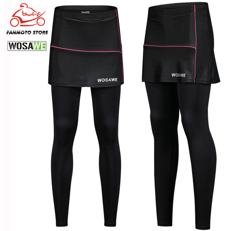 WOSAWE Cycling Motorcycle Pants Women Breathable Anti UV Bicycle Bike Pant with Skirt Female Comfortable 3D Padded Trousers
WOSAWE Cycling Motorcycle Pants Women Breathable Anti UV Bicycle Bike Pant with Skirt Female Comfortable 3D Padded Trousers