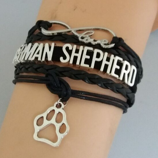 New Arrive Love Animal Dog Bracelets Paw Charm Infinity German Shepherd Bracelet & Bangles Braided Handmade Wristband
New Arrive Love Animal Dog Bracelets Paw Charm Infinity German Shepherd Bracelet & Bangles Braided Handmade Wristband