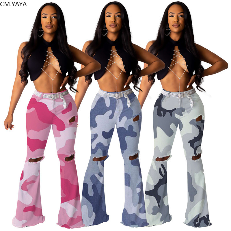 Winter women autumn hole zipper high waist denim flare jeans fashion active wear long camouflage Print pants trouser GL8063, Blue
Winter women autumn hole zipper high waist denim flare jeans fashion active wear long camouflage Print pants trouser GL8063, Blue