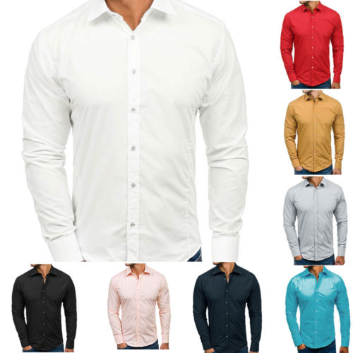 2020 Men Slim Fit Long Sleeve Dress Shirt Button Down Business Shirts Tops High Quality SolidCotton Solid Men Clothing shirt 3XL, Black
2020 Men Slim Fit Long Sleeve Dress Shirt Button Down Business Shirts Tops High Quality SolidCotton Solid Men Clothing shirt 3XL, Black
