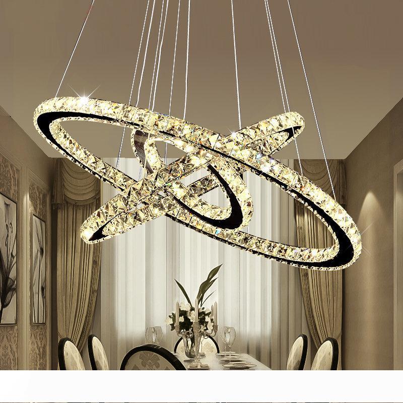 Modern DIY K9 Crystal Chandelier LED Round Circel Pendant Lighting 3 2 Rings Hanging Lamp Lustre Stainless Steel Kitchen Chandelier
Modern DIY K9 Crystal Chandelier LED Round Circel Pendant Lighting 3 2 Rings Hanging Lamp Lustre Stainless Steel Kitchen Chandelier