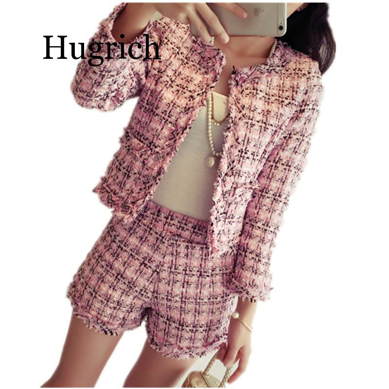 Autumn Winter Tweed 2 Piece Set Women Slim Plaid Jacket Coat + Tassels Shorts Suits Set Fashion Fringed Trim Ladies Women' Sets, White
Autumn Winter Tweed 2 Piece Set Women Slim Plaid Jacket Coat + Tassels Shorts Suits Set Fashion Fringed Trim Ladies Women' Sets, White