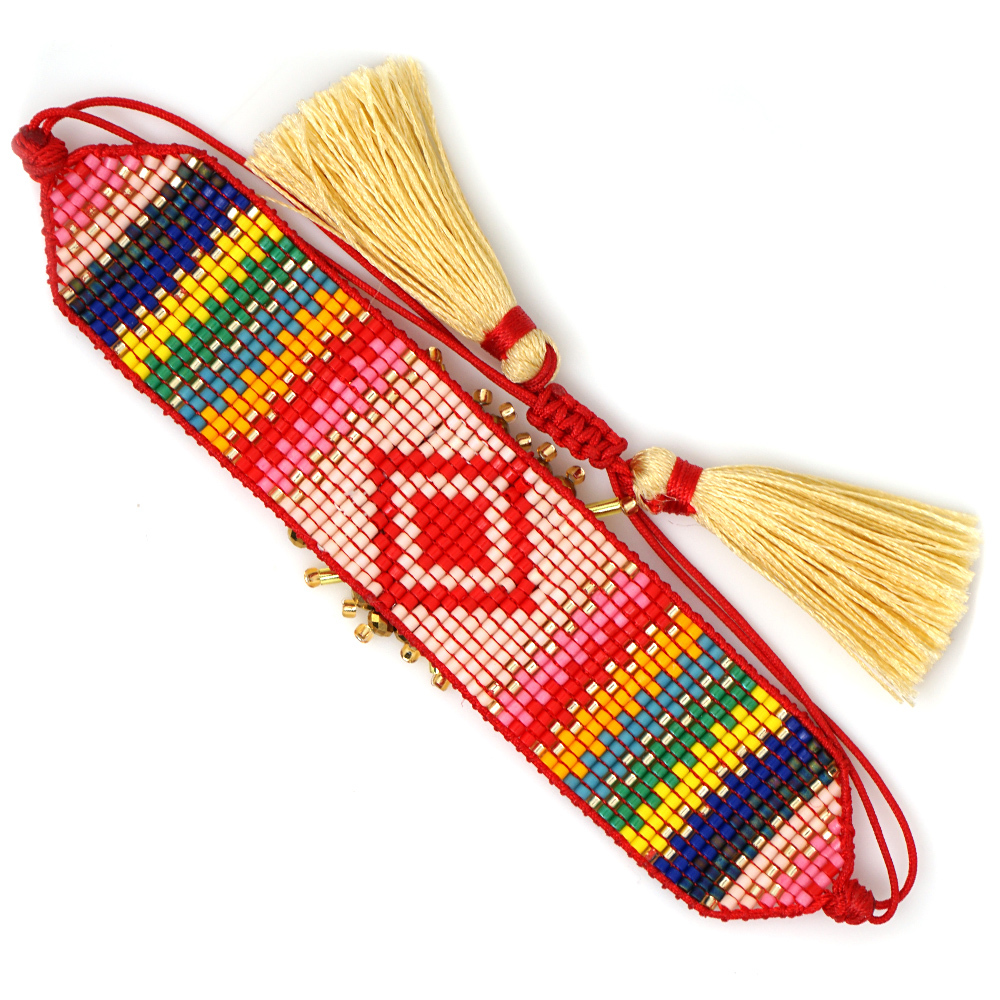 Go2boho MIYUKI 3D Heart Bracelet Bohemian Bracelets Pulseras Mujer Moda 2019 Women Armband Jewelry Boho Chic Handmade Loom Beads CX200730