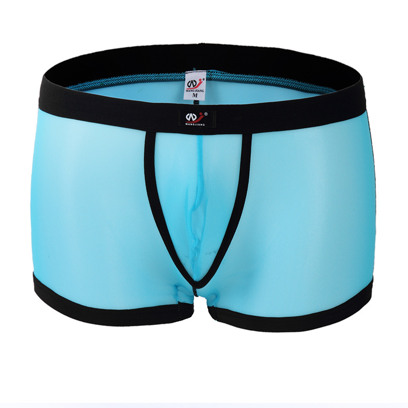 Men'S Underwear Low Waist Gauze Breathable Sexy Four Corners Boxers Transparent Underwear, White
Men'S Underwear Low Waist Gauze Breathable Sexy Four Corners Boxers Transparent Underwear, White
