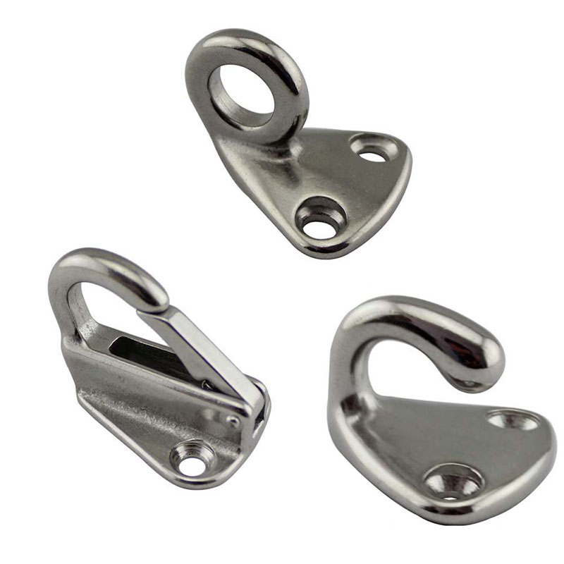 stainless steel coat hook door cloth hanger buckle DIY handmade door hook ship yacht boat hardware