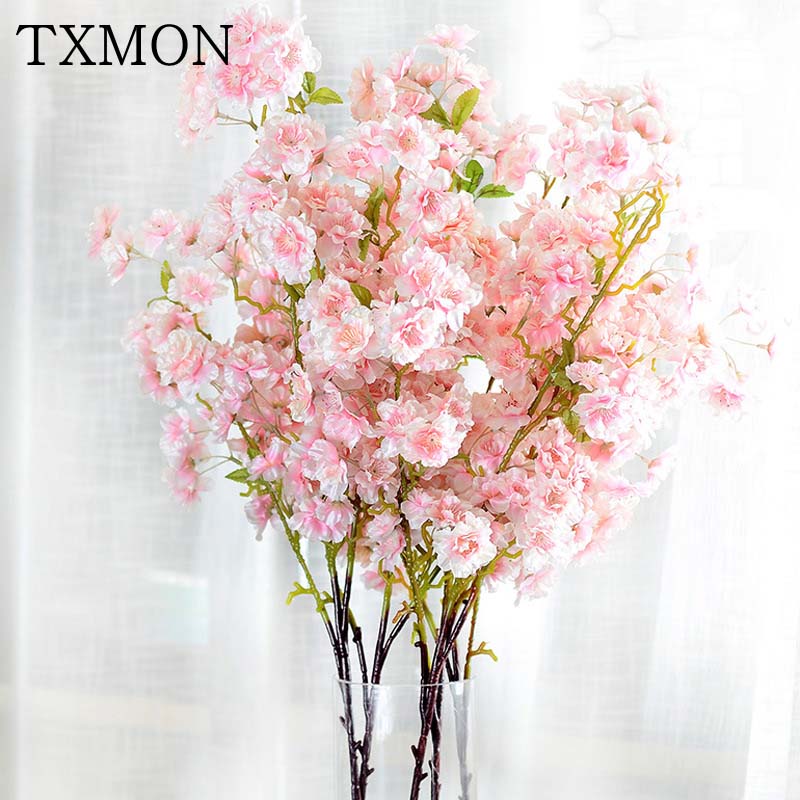 100cm Spring Silk Cherry Blossom Artificial Flower Bouquet DIY Fake Flowers For Home Decoration Wedding Hotel Garden Decor, Pink
100cm Spring Silk Cherry Blossom Artificial Flower Bouquet DIY Fake Flowers For Home Decoration Wedding Hotel Garden Decor, Pink