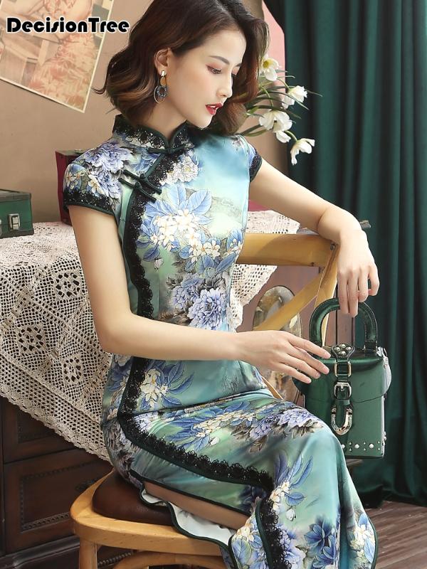 2020 chinese female qipao cheongsam women traditional satin dress formal party gown vestidos chinese dress cheongsam
2020 chinese female qipao cheongsam women traditional satin dress formal party gown vestidos chinese dress cheongsam