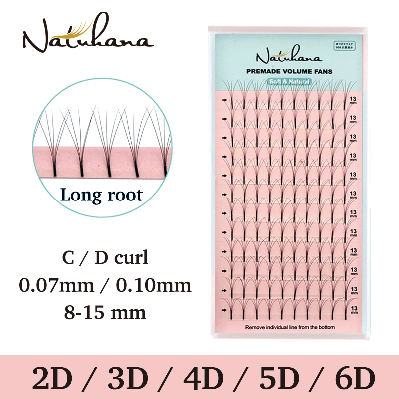 NATUHANA 2D 3D 4D 5D 6D Long Stem False Lashes Premade Russian Volume Fans Faux Mink Premade Eyelash Extensions Makeup Cilios
NATUHANA 2D 3D 4D 5D 6D Long Stem False Lashes Premade Russian Volume Fans Faux Mink Premade Eyelash Extensions Makeup Cilios
