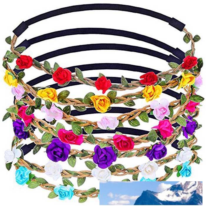 Floral Headband Women Rose Flower Headpiece Adjustable Elastic Hair Band Flower Headband for Wedding Party Beach Travel Decoration, 11
Floral Headband Women Rose Flower Headpiece Adjustable Elastic Hair Band Flower Headband for Wedding Party Beach Travel Decoration, 11