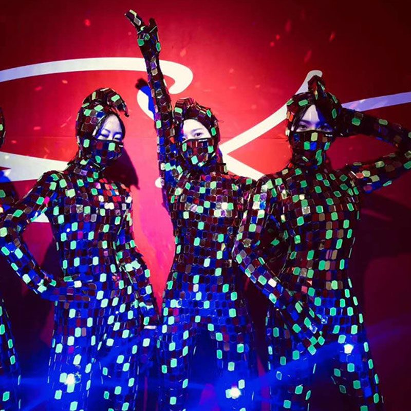 Color mixing Full Silver Mirrors Jumpsuit Birthday Celebrate Sequins Outfit Prom Dance Stage Singer Bodysuits Nightclub bar rave, Single color-silver
Color mixing Full Silver Mirrors Jumpsuit Birthday Celebrate Sequins Outfit Prom Dance Stage Singer Bodysuits Nightclub bar rave, Single color-silver