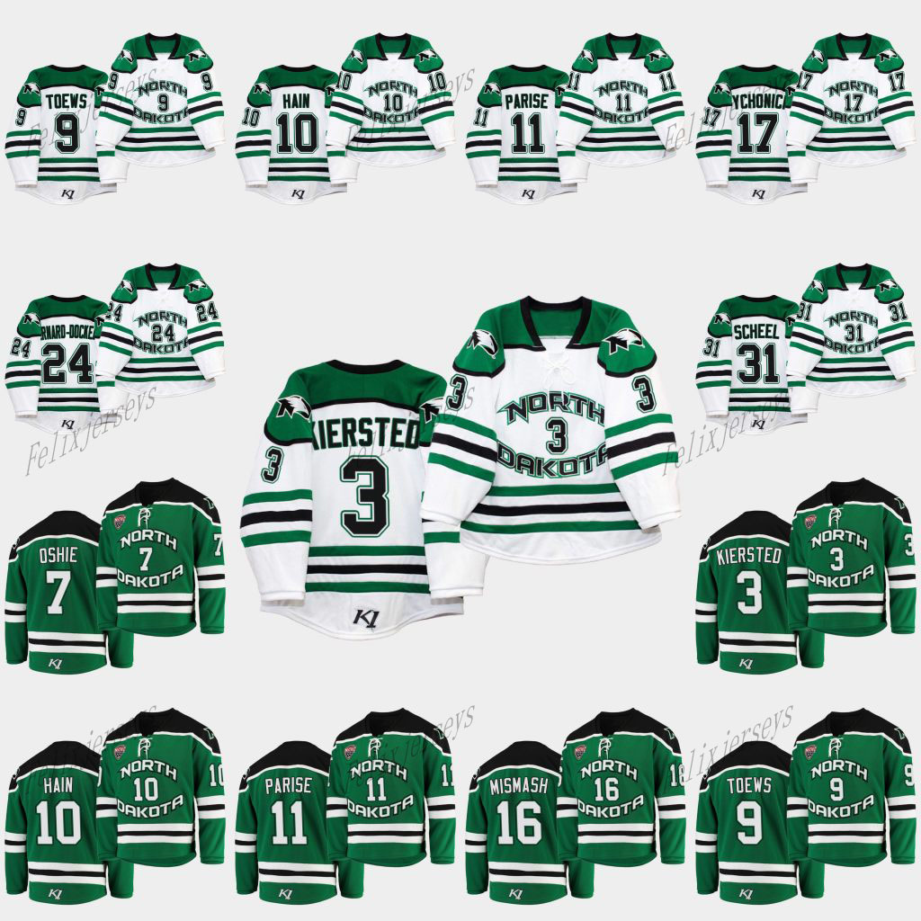 Matt Kiersted North Dakota Fighting Hawks College Grant Mismash Jonny Tychonick Jacob Bernard-Docker Jonathan Toews Hockey Jersey, Black;red
Matt Kiersted North Dakota Fighting Hawks College Grant Mismash Jonny Tychonick Jacob Bernard-Docker Jonathan Toews Hockey Jersey, Black;red