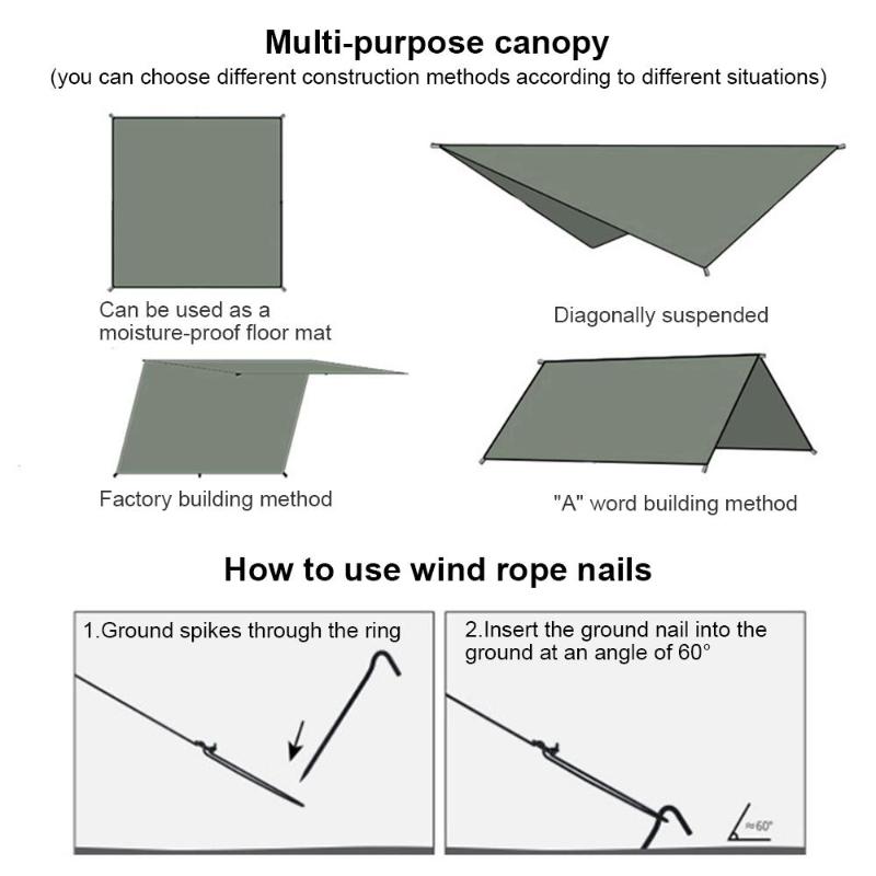 Awning Tent Cloth Multifunction Travel Camping 240*140cm Waterproof Shade Canopy Picnic Mat Shade Canopy Outdoors Sunshade
Awning Tent Cloth Multifunction Travel Camping 240*140cm Waterproof Shade Canopy Picnic Mat Shade Canopy Outdoors Sunshade