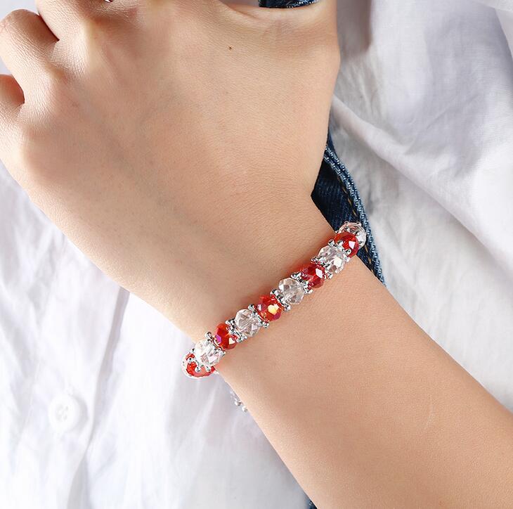 DHL epacket Natural Crystal Beaded Bracelet Factory Outlet Ladies Jewelry Wholesale Popular Hot DJFB33 Beaded Strands jewelry bracelets