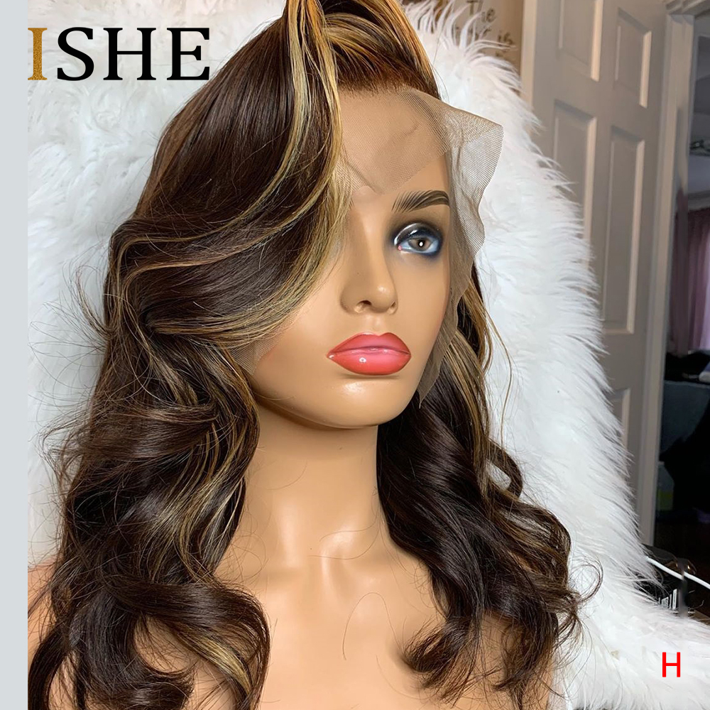 Honey Blonde Highlight 13X6 Lace Front Human Hair Wig Invisible Lace Front Wigs For Women Wavy Colored Human Hair Wig Remy 150, Medium brown
Honey Blonde Highlight 13X6 Lace Front Human Hair Wig Invisible Lace Front Wigs For Women Wavy Colored Human Hair Wig Remy 150, Medium brown