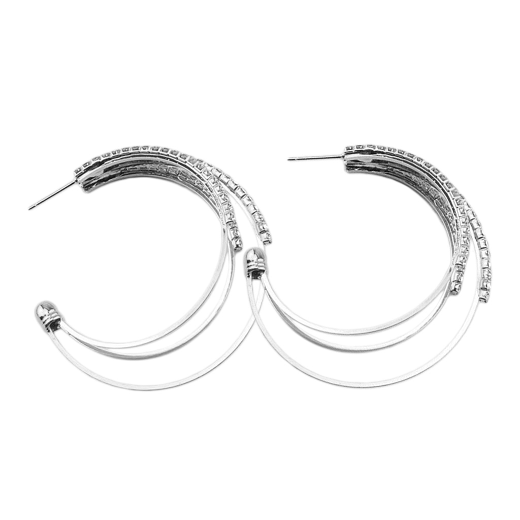1 Pair Crystal Layers Hoop Earrings for Women Hypoallergenic Lightweight Open Hoop Earrings Fashion Minimalist Jewelry for Women Girls
1 Pair Crystal Layers Hoop Earrings for Women Hypoallergenic Lightweight Open Hoop Earrings Fashion Minimalist Jewelry for Women Girls