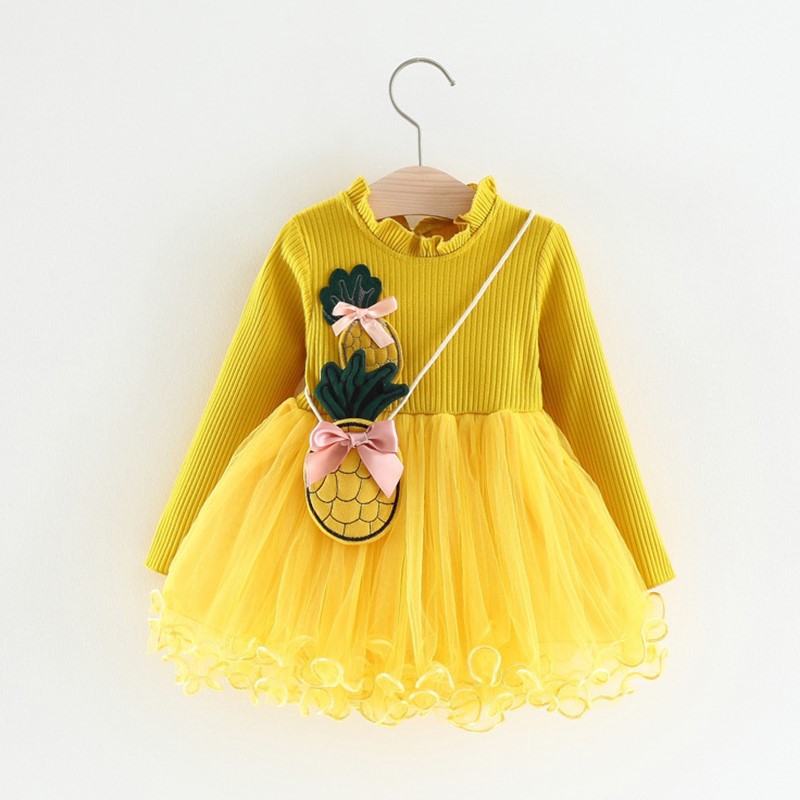 Baby Girls Dress Autumn Winter Newborn Baby Clothes Long Sleeve Dress Infant Baptism 1st Birthday For Clothes vestido, Yellow
Baby Girls Dress Autumn Winter Newborn Baby Clothes Long Sleeve Dress Infant Baptism 1st Birthday For Clothes vestido, Yellow