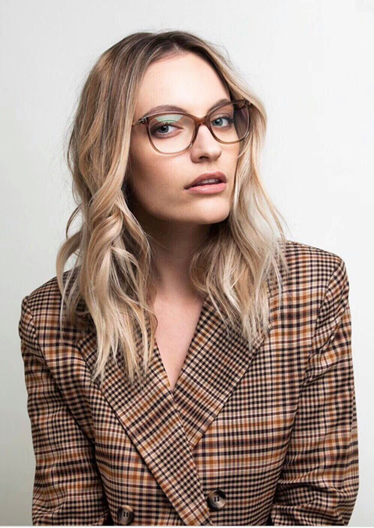 2020 Newest FT5510 concise norble female ultralight fashion design glasses frame Italy-imported plank full-set case wholesale freeshipping
