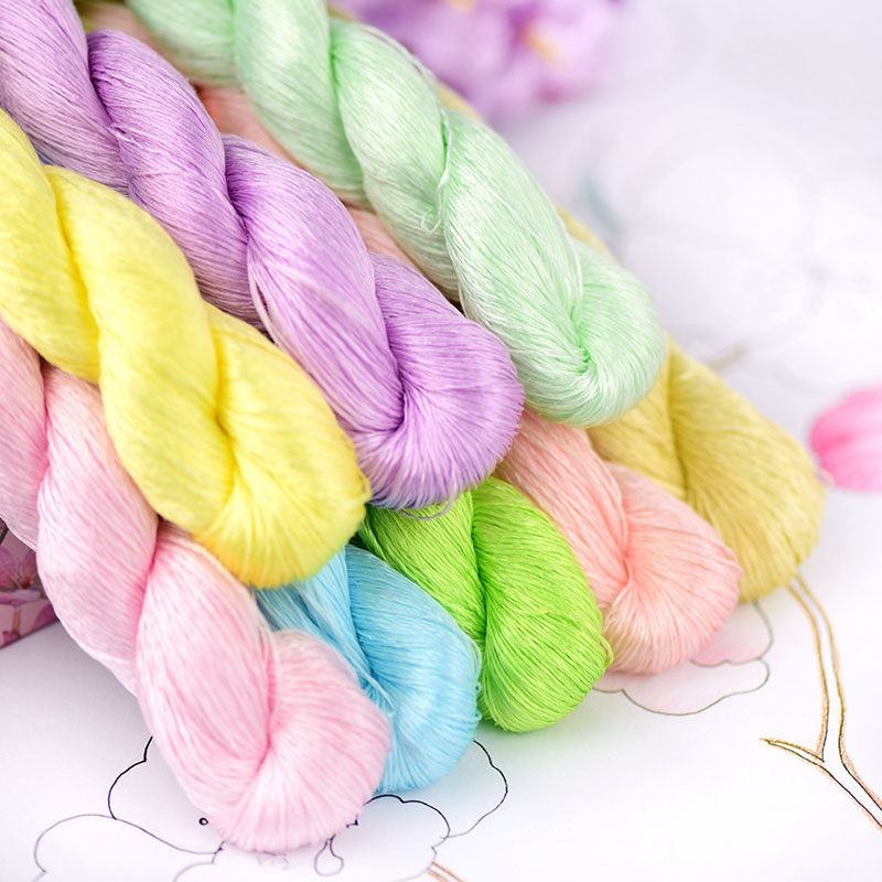 1pcs/400m silk embroidery thread / 100% silk thread /hand embroidery embroider cross stitch/Makaron colors/8 pure colors
1pcs/400m silk embroidery thread / 100% silk thread /hand embroidery embroider cross stitch/Makaron colors/8 pure colors