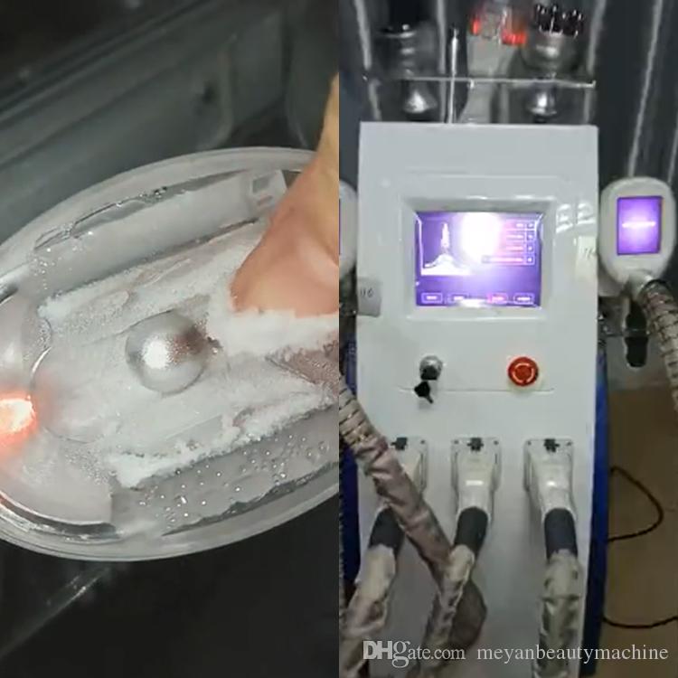 Newest 3 cryo handle cryolipolysis cryotherapy 800W ultrasonic vacuum lipo weight loss laser fat freezing shaping cavitation beauty machine