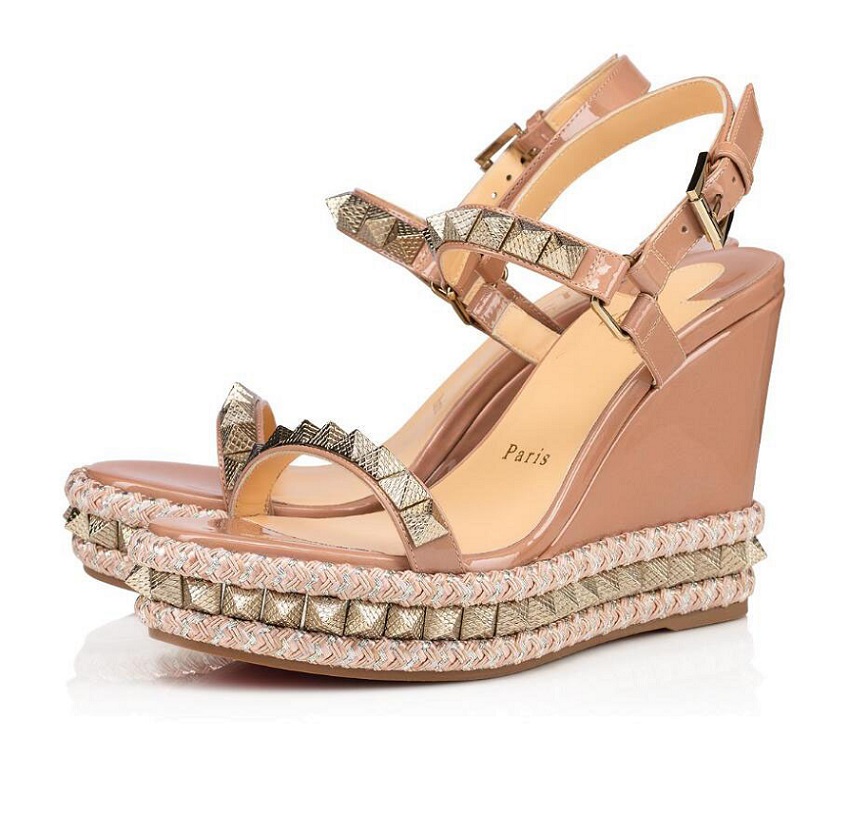 20 Summer Women's Red Bottom Cataclou Wedges Sandals With Stud Nude Leather High Heel Ankle Strap Gladiator Sandals Ladies Dress Shoes, Black
20 Summer Women's Red Bottom Cataclou Wedges Sandals With Stud Nude Leather High Heel Ankle Strap Gladiator Sandals Ladies Dress Shoes, Black
