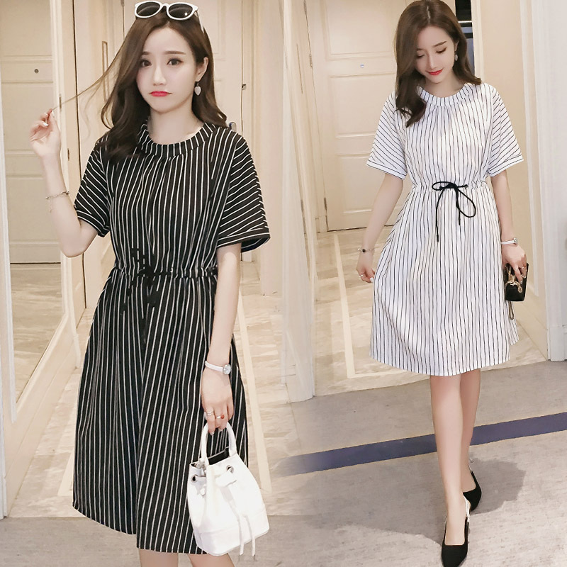Pregnant Women Summer Wear 2020 New Style Dress Stripes Maternity Mid-Length Nursing Striped Maternity Dress, White
Pregnant Women Summer Wear 2020 New Style Dress Stripes Maternity Mid-Length Nursing Striped Maternity Dress, White