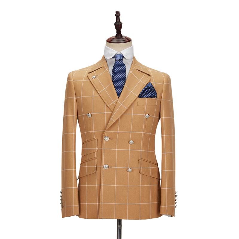 Men's Suits & Blazers 2021 Autumn Latest Personality Casual Business Double Breasted Plaid Men 2 Pcs Set Slim Fit Wedding Groom Party Tuxedo, Gray
Men's Suits & Blazers 2021 Autumn Latest Personality Casual Business Double Breasted Plaid Men 2 Pcs Set Slim Fit Wedding Groom Party Tuxedo, Gray