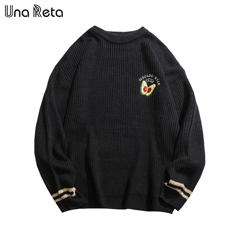 Una Reta Men Sweater New Autumn Winter Embroidery Avocado Lover Pullover Men's Sweater Pull Homme Loose Patchwork Men, Black
Una Reta Men Sweater New Autumn Winter Embroidery Avocado Lover Pullover Men's Sweater Pull Homme Loose Patchwork Men, Black