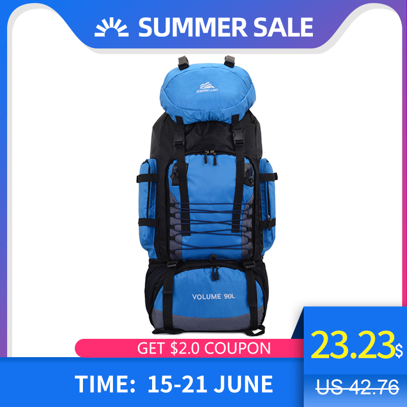 90L Tactical Backpack Hiking Camping Outdoor Mountaineering Backpack Sports Tactical Bag Men Soft Travel Bags, Black
90L Tactical Backpack Hiking Camping Outdoor Mountaineering Backpack Sports Tactical Bag Men Soft Travel Bags, Black