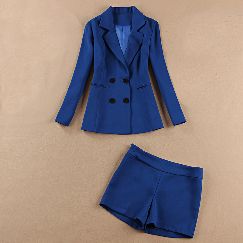 Women's pants suit high quality 2020 new spring and autumn long sleeve slim blue suit jacket feminine Slim shorts office
Women's pants suit high quality 2020 new spring and autumn long sleeve slim blue suit jacket feminine Slim shorts office