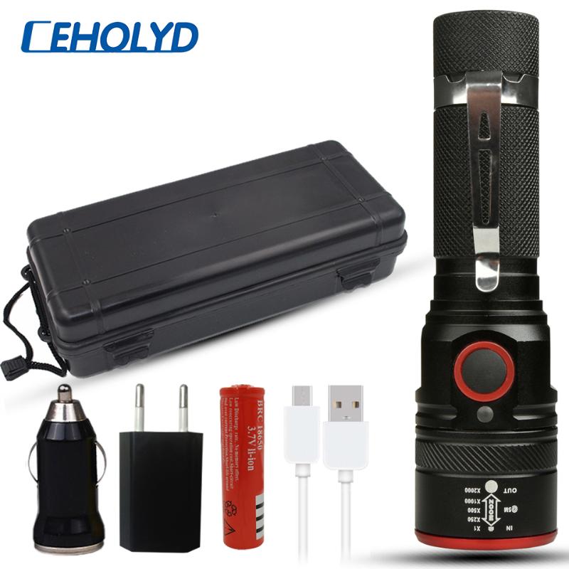 XM-L T6 Super Bright Led USB linterna led torch Power Tips Zoomable Bicycle Light 18650 Rechargeable
XM-L T6 Super Bright Led USB linterna led torch Power Tips Zoomable Bicycle Light 18650 Rechargeable
