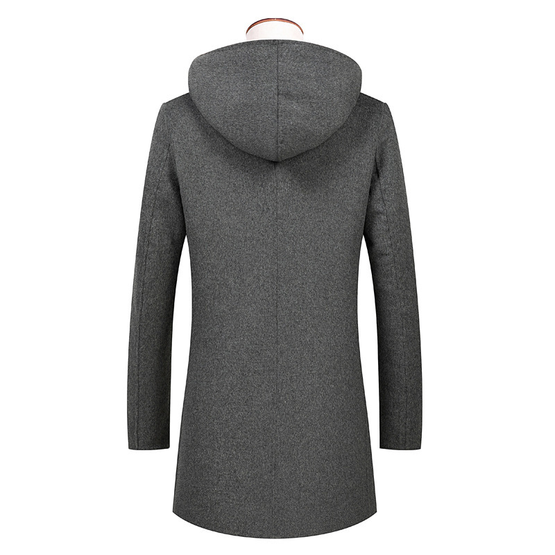 2020 Winter New Men's Double-faced Wool Coat Fashion Casual Hooded Overcoat Houndstooth Slim Fit Long Jacket Male Brand Clothes, Dark gray
2020 Winter New Men's Double-faced Wool Coat Fashion Casual Hooded Overcoat Houndstooth Slim Fit Long Jacket Male Brand Clothes, Dark gray