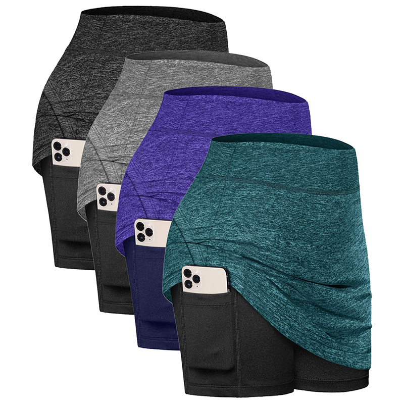 Womens Athletic Tennis Skirt Golf Skirts Elastic Sports Fitness Running Yoga Skirt with Pockets, Gray2
Womens Athletic Tennis Skirt Golf Skirts Elastic Sports Fitness Running Yoga Skirt with Pockets, Gray2