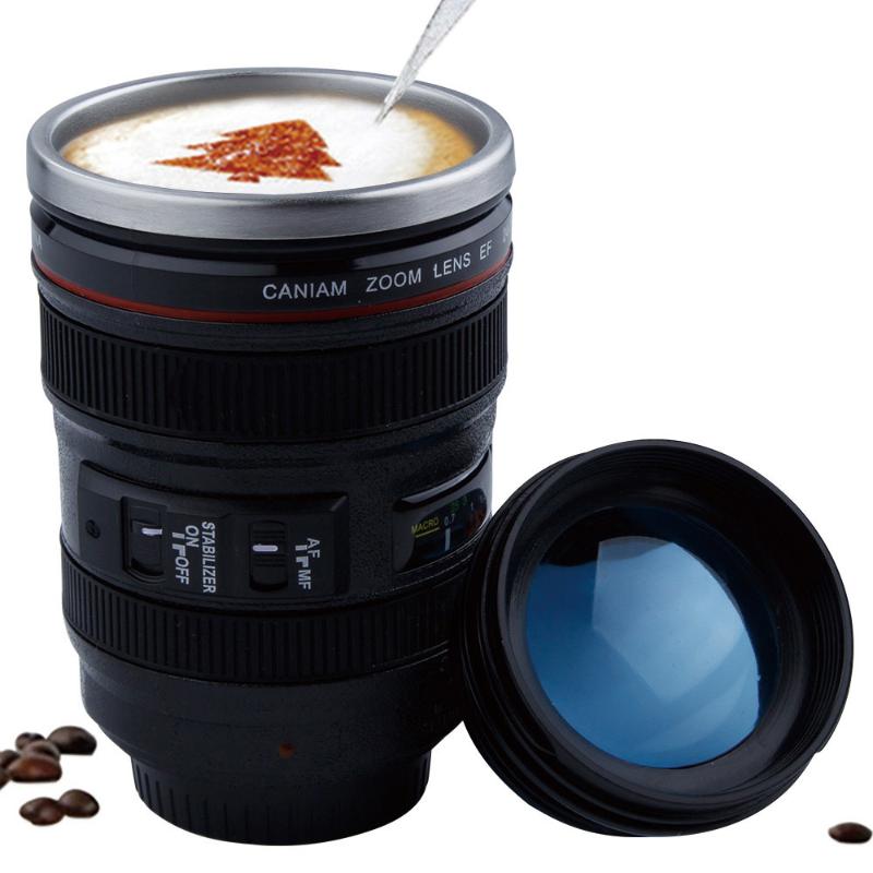Creative 400ml Stainless steel liner Camera Lens Mugs Coffee Cup Mugs With Lid Novelty Gifts Thermocup Thermo mug, Spare lid 1
Creative 400ml Stainless steel liner Camera Lens Mugs Coffee Cup Mugs With Lid Novelty Gifts Thermocup Thermo mug, Spare lid 1
