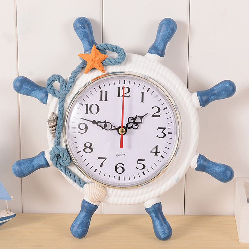 Mediterranean Vintage Rudder Modern Wall Clock Wooden Round Large Wall Clock Home Living Room Bedroom Table Watch
Mediterranean Vintage Rudder Modern Wall Clock Wooden Round Large Wall Clock Home Living Room Bedroom Table Watch