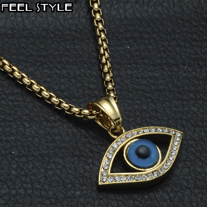 HIP Hop Stainless Steel Bling Iced Out Evil Eye Necklaces & Pendants IP Gold Filled Natural Stone Eye Necklace For Men Jewelry
HIP Hop Stainless Steel Bling Iced Out Evil Eye Necklaces & Pendants IP Gold Filled Natural Stone Eye Necklace For Men Jewelry