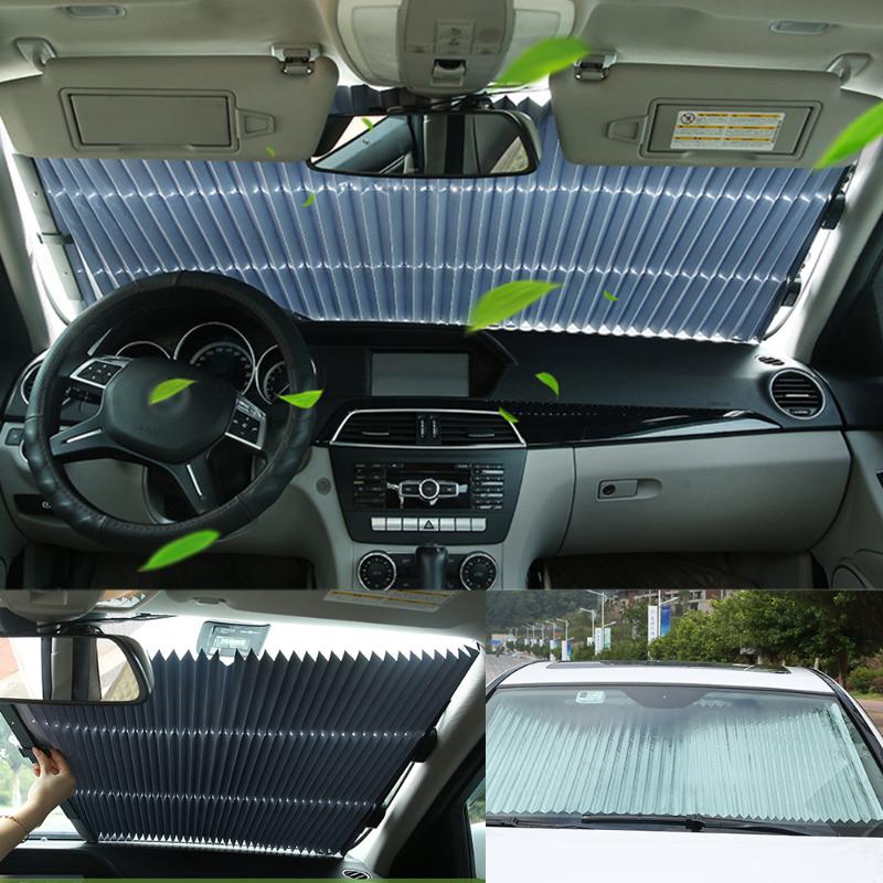 Car Window Sunshade Retractable Foldable Windshield Sunshade Cover Shield Curtain Auto Car Accessories Sun Shade Block Anti-UV 
Car Window Sunshade Retractable Foldable Windshield Sunshade Cover Shield Curtain Auto Car Accessories Sun Shade Block Anti-UV