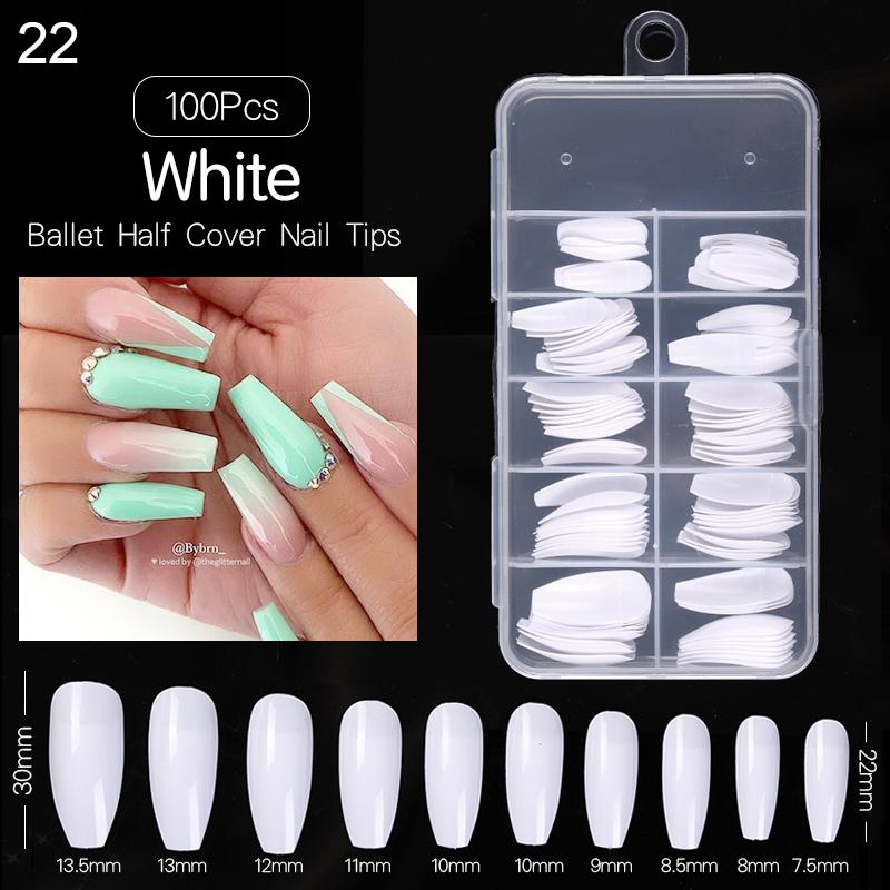 50/100/500 Pcs/Box Quick Building Tips Clear White Natural Nail Forms Nail Tips Finger Extension Art Display Practice Tool, 28
50/100/500 Pcs/Box Quick Building Tips Clear White Natural Nail Forms Nail Tips Finger Extension Art Display Practice Tool, 28