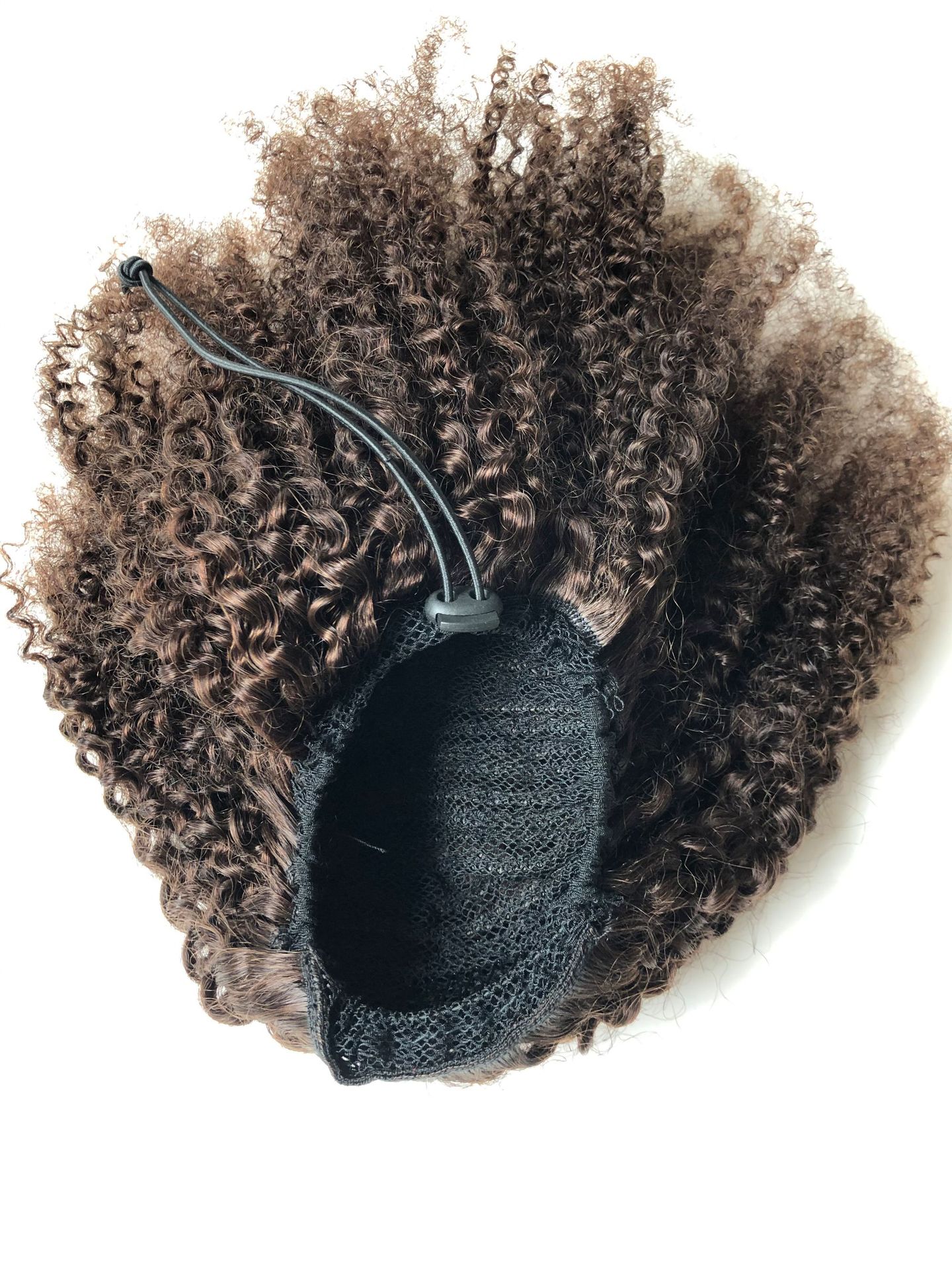 Curly Brazilian Human Hair Wrap Around Ponytail Clip In Ponytail Human Hair Extensions Remy Curly Hair For Black Women