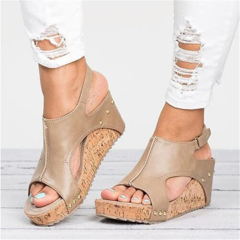 Women Sandals 2020 Platform Sandals Wedges Shoes For Women Heels Sandalias Mujer Summer Shoes Leather Wedge Heels 43, Beige
Women Sandals 2020 Platform Sandals Wedges Shoes For Women Heels Sandalias Mujer Summer Shoes Leather Wedge Heels 43, Beige