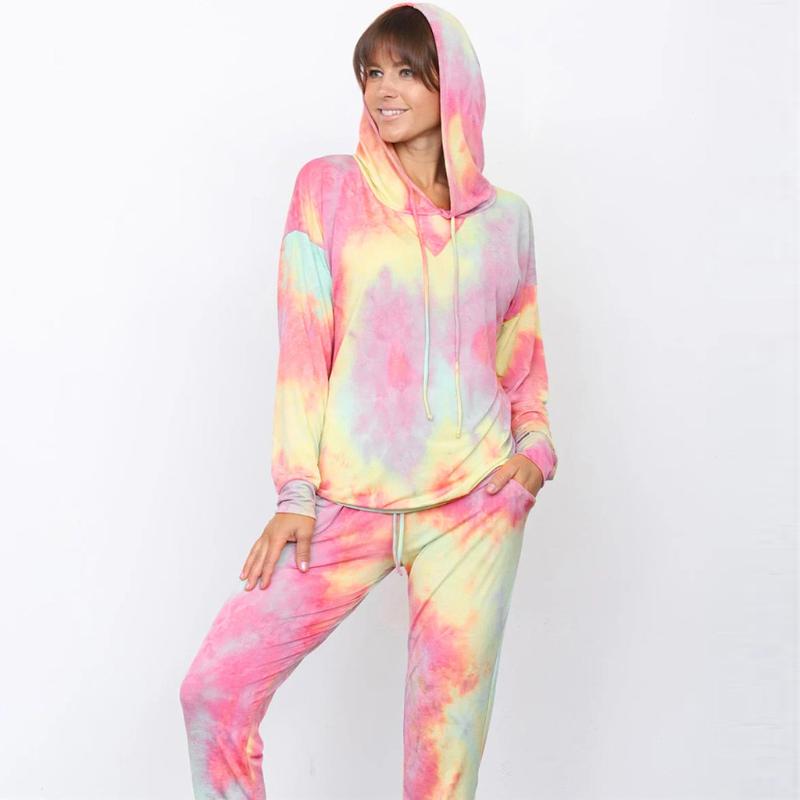 Women' Tie-dyed Printed Loose Long Sleeve Casual Hoodie Top Long Pants Set Ladies Autumn Winter Tracksuit Sportwear #3, Pink
Women' Tie-dyed Printed Loose Long Sleeve Casual Hoodie Top Long Pants Set Ladies Autumn Winter Tracksuit Sportwear #3, Pink