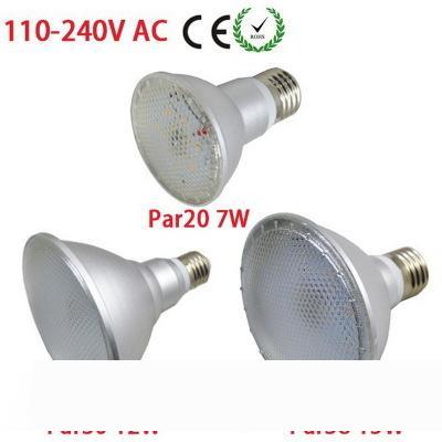 DHL SHIP IP65 étanche PAR20 PAR30 PAR38 LED E27 110V-240V 7W 12W 15W Dimmable LED lampe de plafond Lustre Ampoule