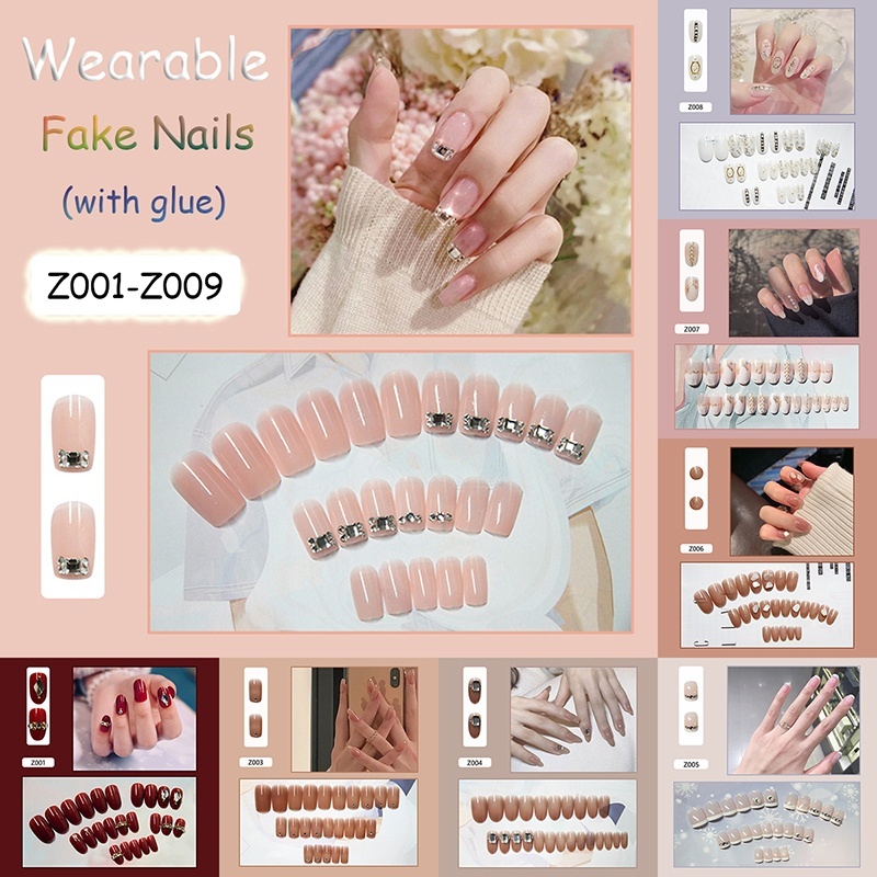 24pcs Pearl Halo Diamond False Nails with Nail Glue Glitter Shell Nude French Wearable Fake Nails Removable Waterproof Fake Nail, Z003
24pcs Pearl Halo Diamond False Nails with Nail Glue Glitter Shell Nude French Wearable Fake Nails Removable Waterproof Fake Nail, Z003