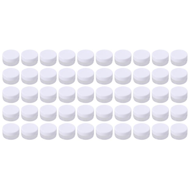 50Pcs 5g Mini Cosmetic Pots Cosmetic Jars Bottles Portable Plastic Round Pot Bottles Travel Sample Empty Container for
50Pcs 5g Mini Cosmetic Pots Cosmetic Jars Bottles Portable Plastic Round Pot Bottles Travel Sample Empty Container for