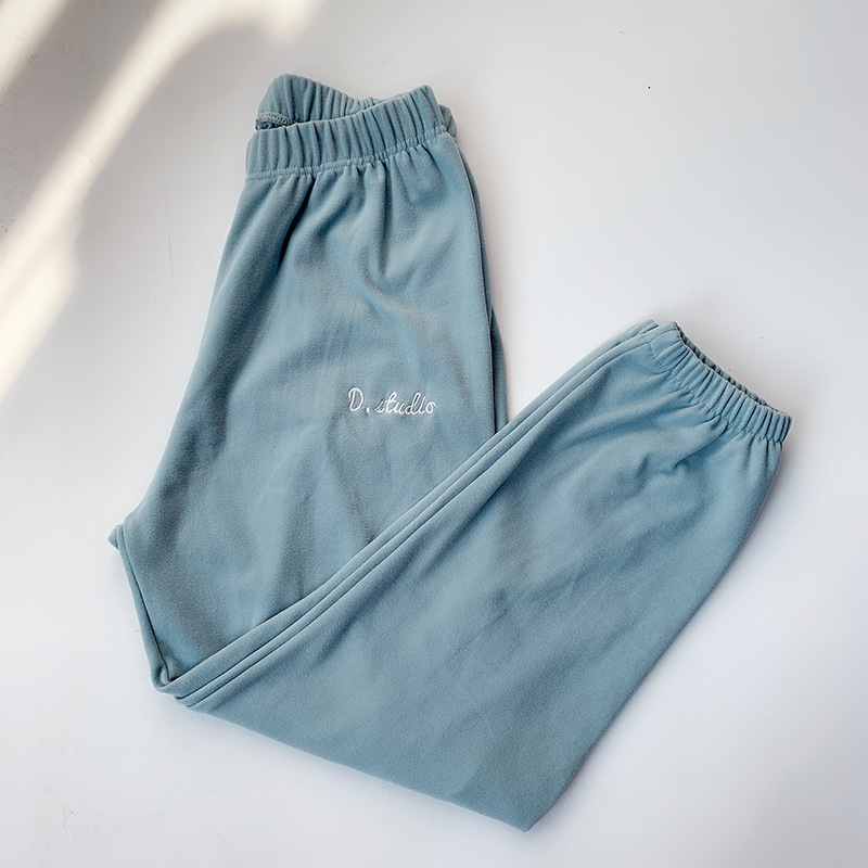 JULY'S SONG New Long Sleep Bottoms for Women Warm Winter Pajamas Loose Solid Elastic Waist Casual Pants Female Homewear
JULY'S SONG New Long Sleep Bottoms for Women Warm Winter Pajamas Loose Solid Elastic Waist Casual Pants Female Homewear