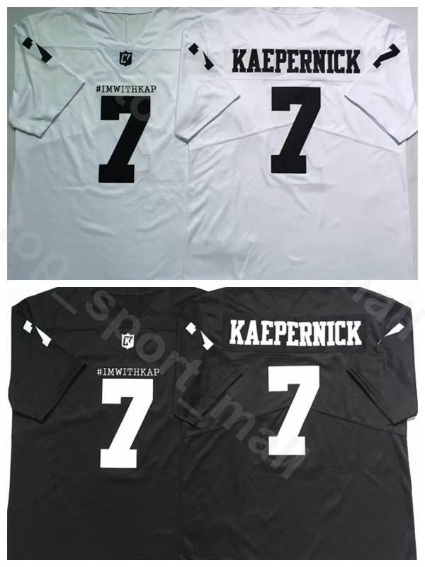 Movie Football Imwithkap Jersey IM WITH KAP 7 Colin Kaepernick Black White All Stitched Color Team I Know My Rights Stitched Good Quality
Movie Football Imwithkap Jersey IM WITH KAP 7 Colin Kaepernick Black White All Stitched Color Team I Know My Rights Stitched Good Quality